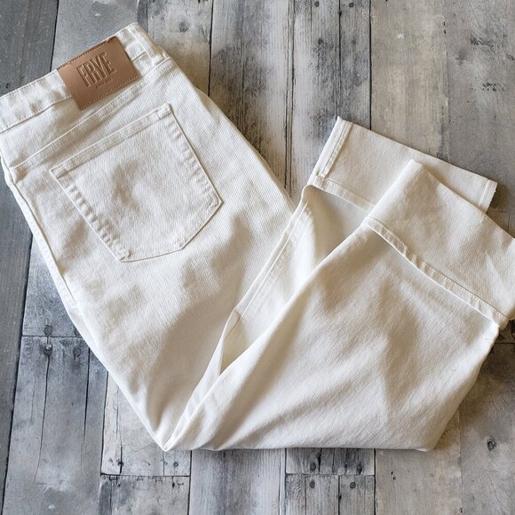 NWT - Frye White Women's Cuffed Crop Jean – Size 14/32 - Picture 1 of 5